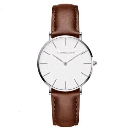 Chic Simplicity: 36mm Ladies Simple Waterproof Student Watch