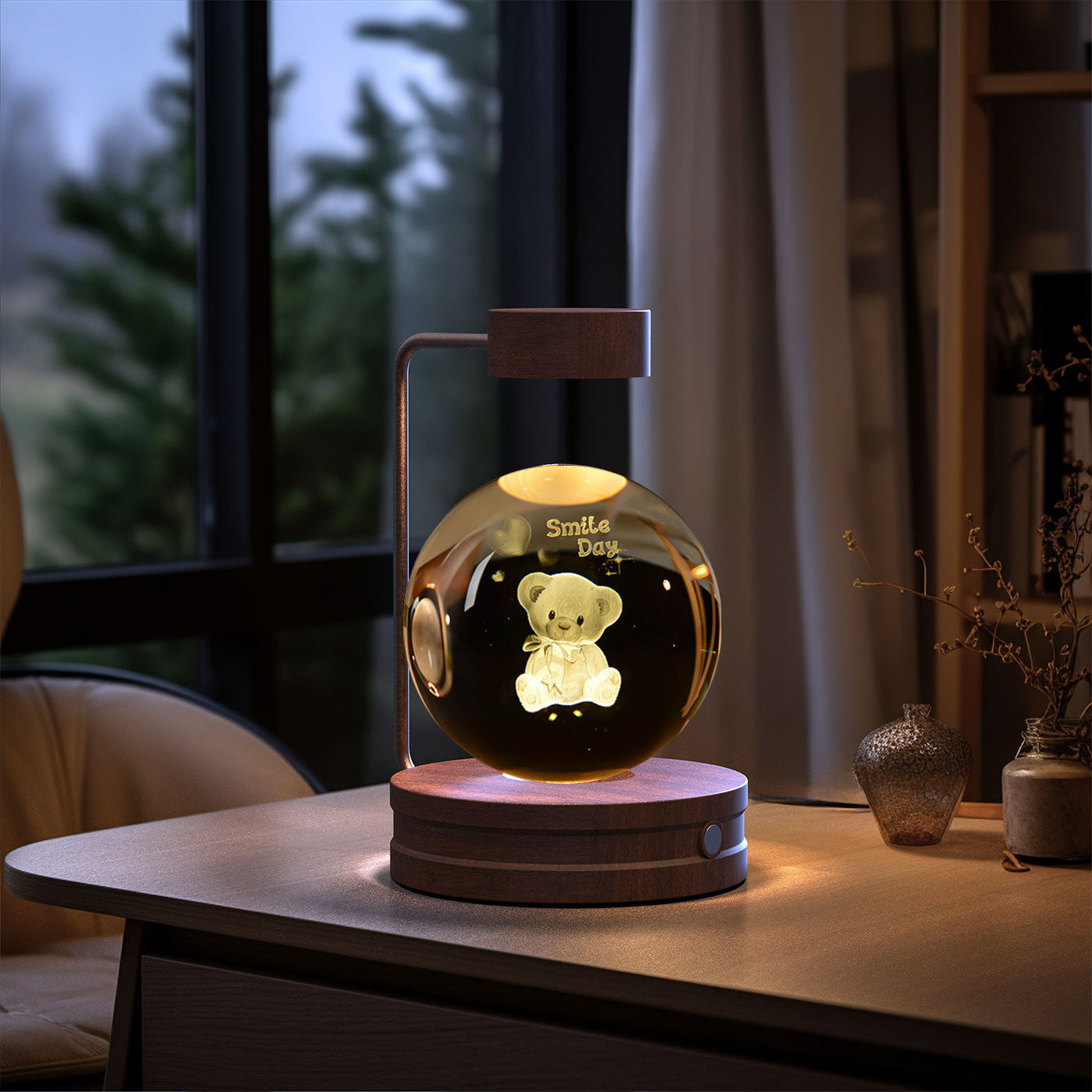 LumiGlow™ Crystal Dinosaur Night Light – 3D Cosmic LED Bedside Lamp