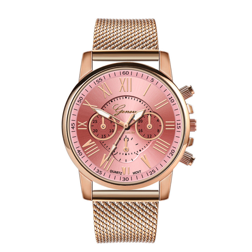 Chic Silicone Mesh Belt Ladies Quartz Watch