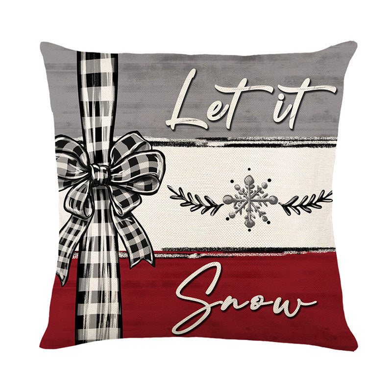 FestiveCharm™ Christmas Cushion Cover – Holiday Home Décor 2024