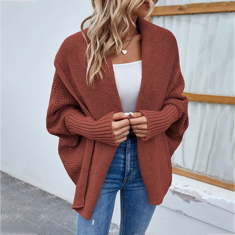 CozyChic™ Oversized Batwing Knit Cardigan – Stylish & Warm for Autumn & Winter