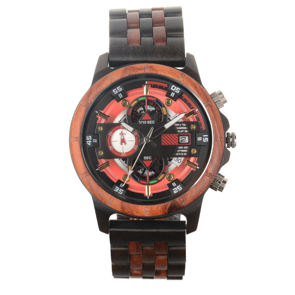 Woodcraft Multi-function Quartz Men's Watch