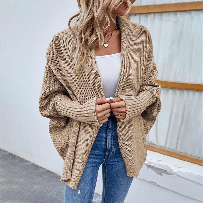 CozyChic™ Oversized Batwing Knit Cardigan – Stylish & Warm for Autumn & Winter