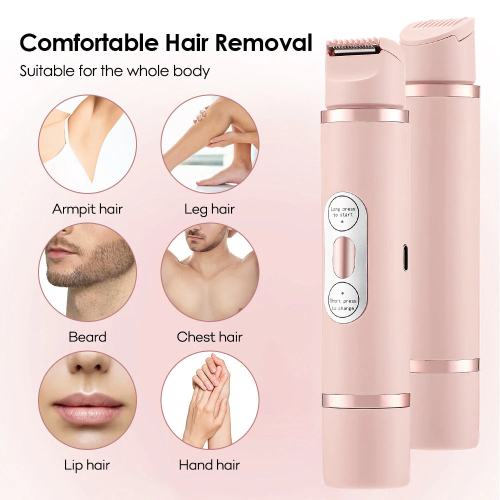 SilkySmooth™ Dual-Head Electric Shaver | Painless Hair Removal for Women