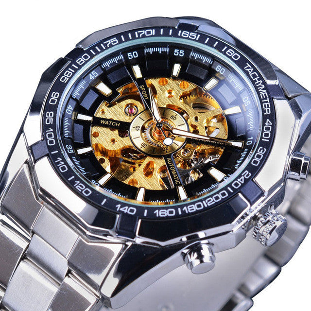 Timeless Elegance: Forsining Men's Fashion Casual Classic Waterproof Manual Mechanical Watch