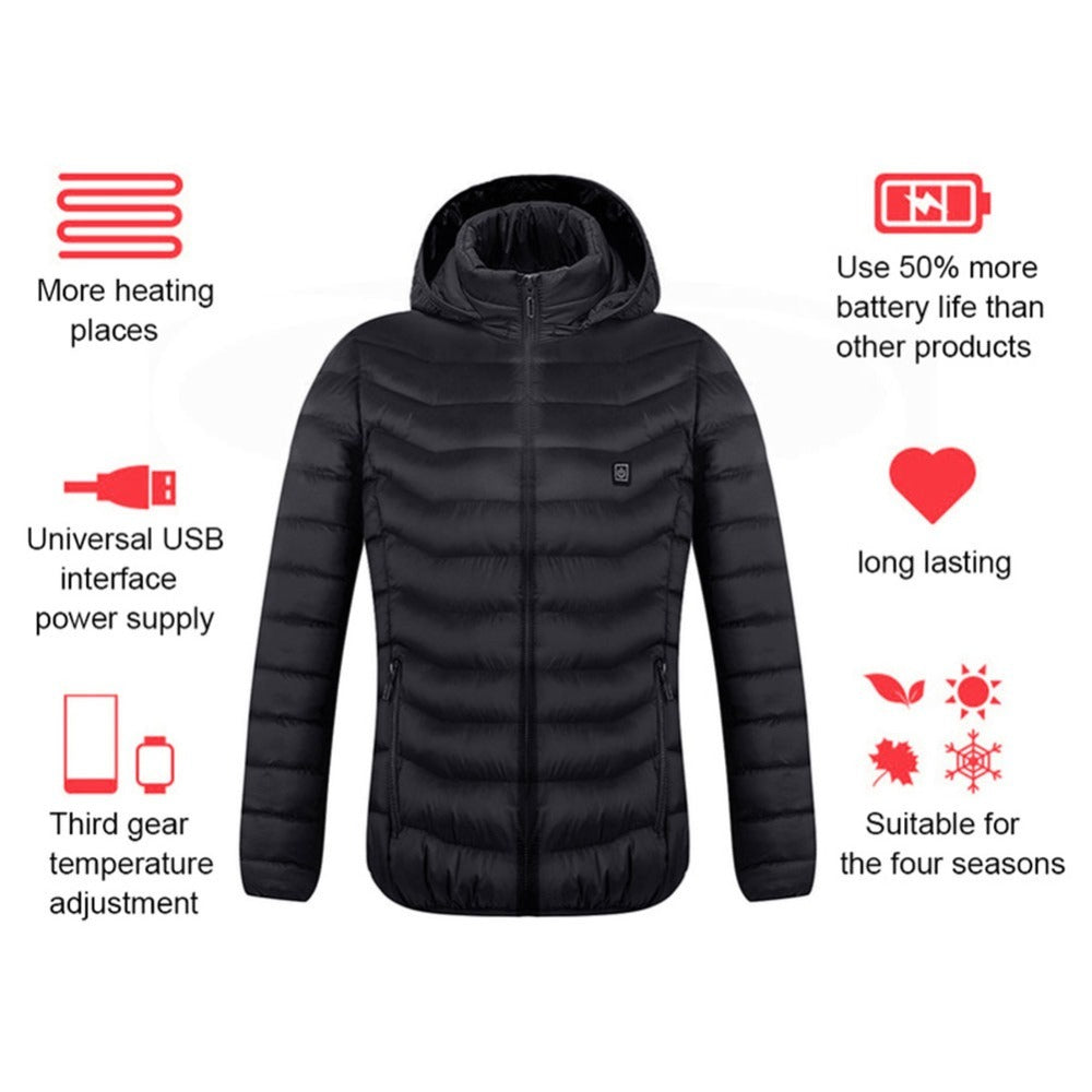 HeatGuard™ USB Heated Jacket – Insulated Thermal Winter Coat