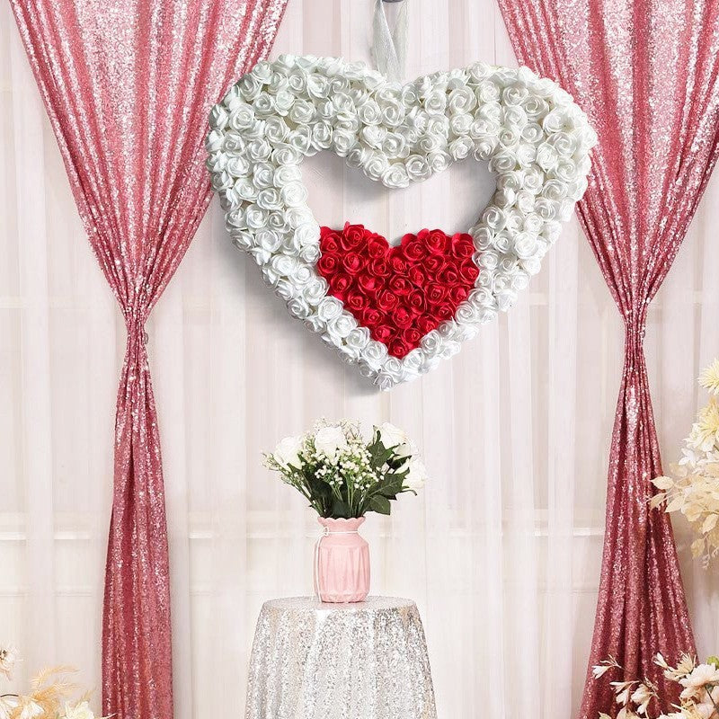 Valentine's Day Double Love Garland Holiday Atmosphere Dress Up Ornaments