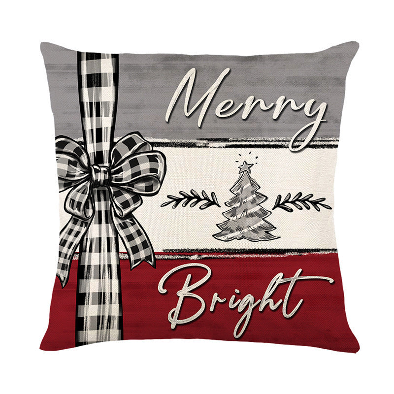 FestiveCharm™ Christmas Cushion Cover – Holiday Home Décor 2024