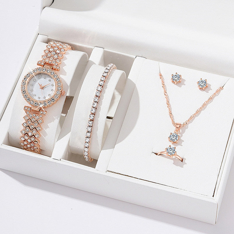 Radiant Elegance: 5-Piece Diamond Jewelry Set