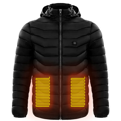 ThermaShield™ Heated Puffer Jacket – Insulated Electric Heating Windbreaker