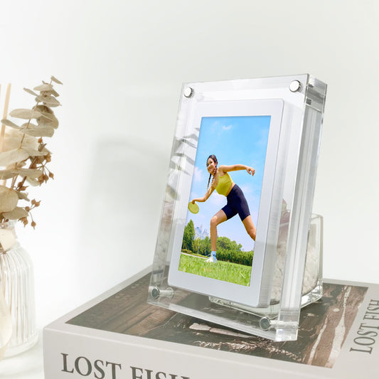 AcrylicView™ Digital Picture Frame & Video Player – Relive Your Memories in Style