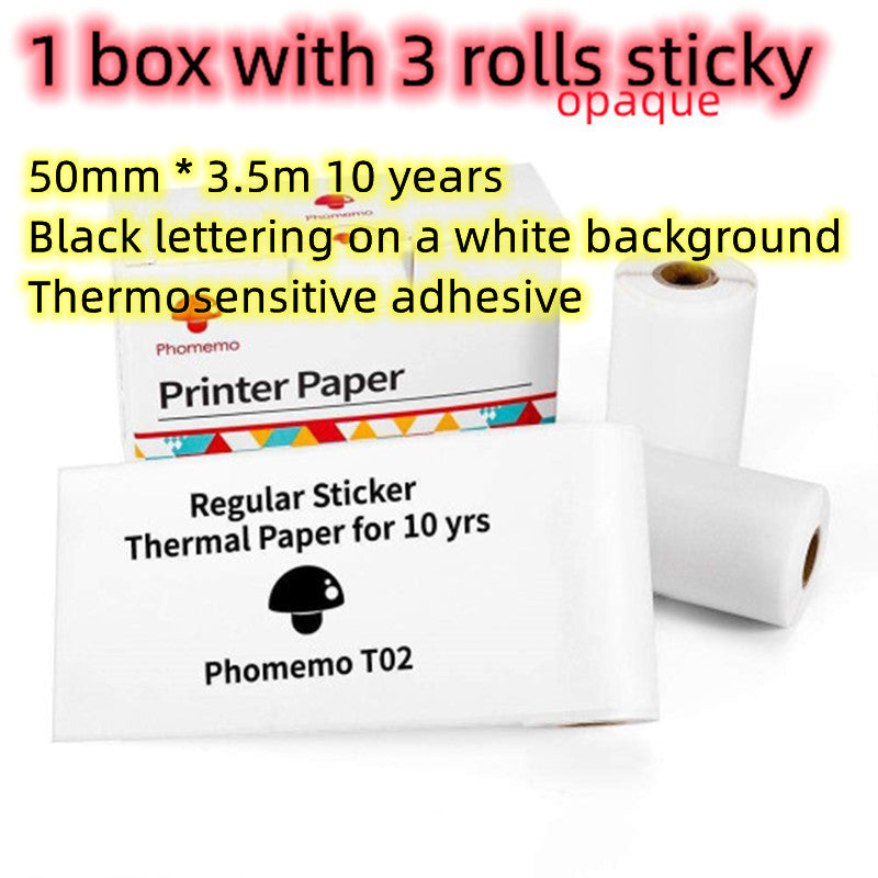 Phomemo™ T02 Mini Thermal Printer – Portable Bluetooth Label & Photo Printer