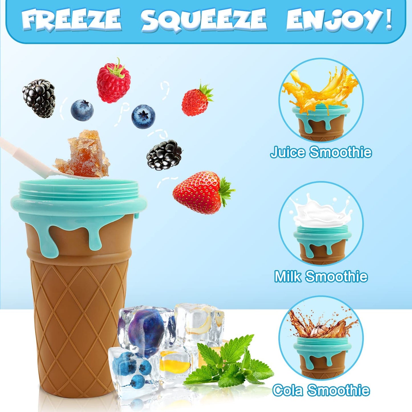 FreezeFlow™ 500ml Magic Slushy Maker Cup – Instant Refreshment, Anytime!