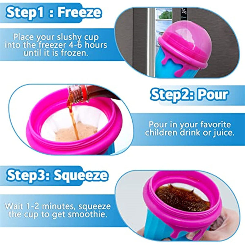 FreezeFlow™ 500ml Magic Slushy Maker Cup – Instant Refreshment, Anytime!