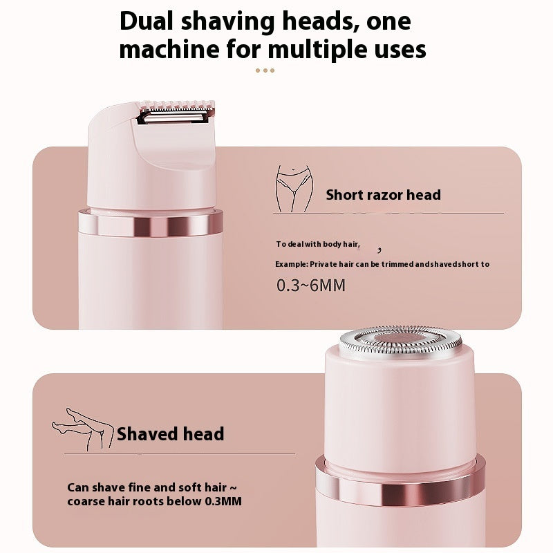 SilkySmooth™ Dual-Head Electric Shaver | Painless Hair Removal for Women