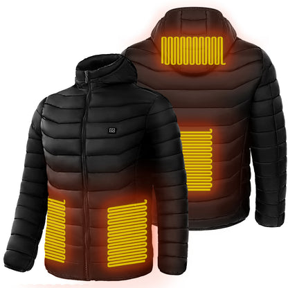 ThermaShield™ Heated Puffer Jacket – Insulated Electric Heating Windbreaker