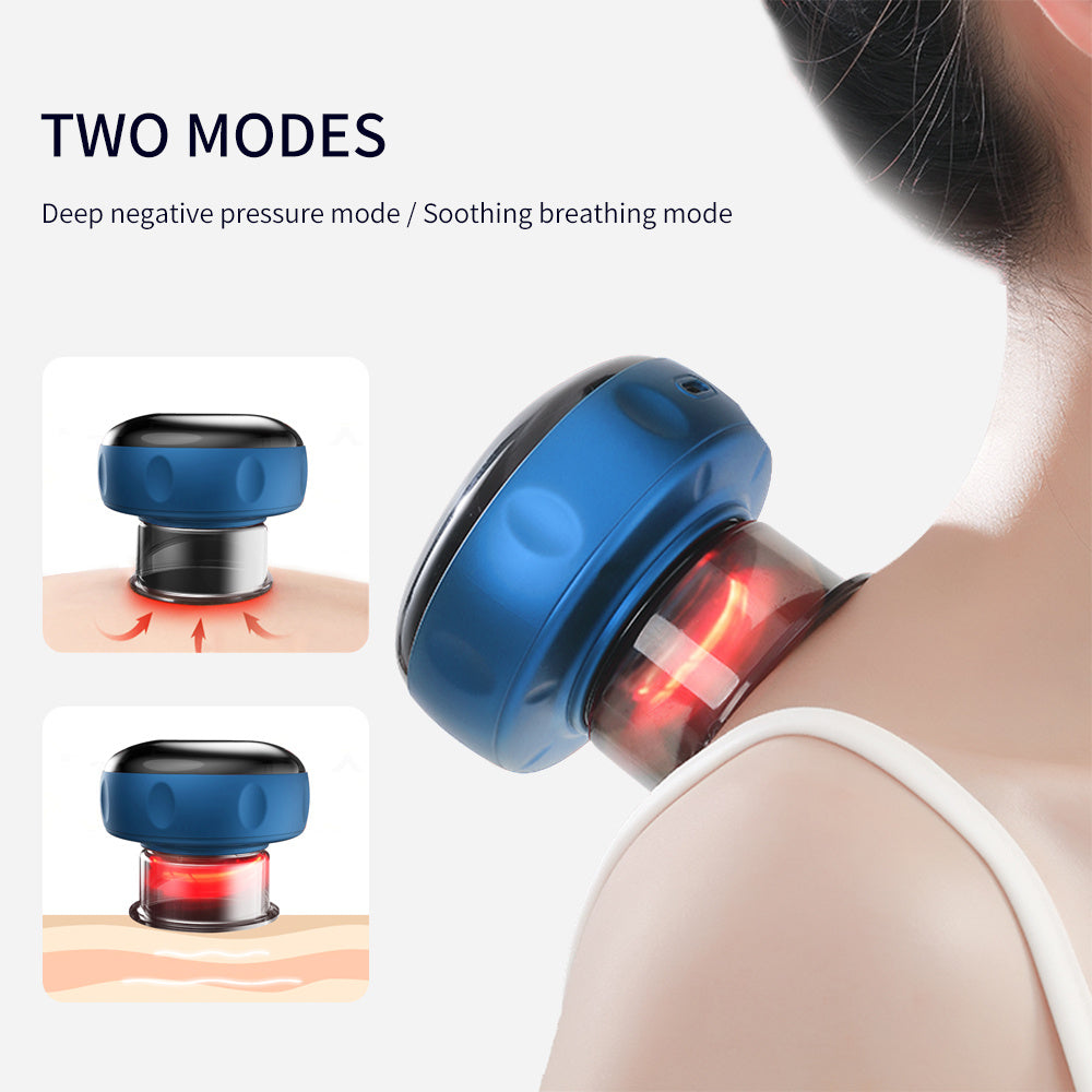 SmartRelief™ Electric Vacuum Cupping Massager – 3-in-1 Gua Sha, Fat-Burning & Pain Relief Therapy Device