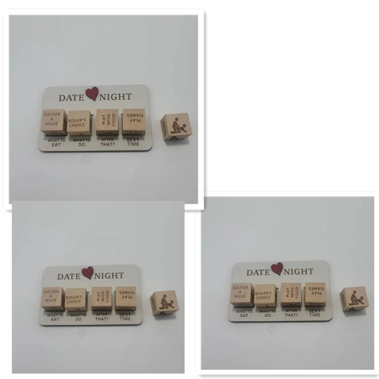 LoveRoll™ Wooden Date Night Dice – Fun & Romantic Game for Couples