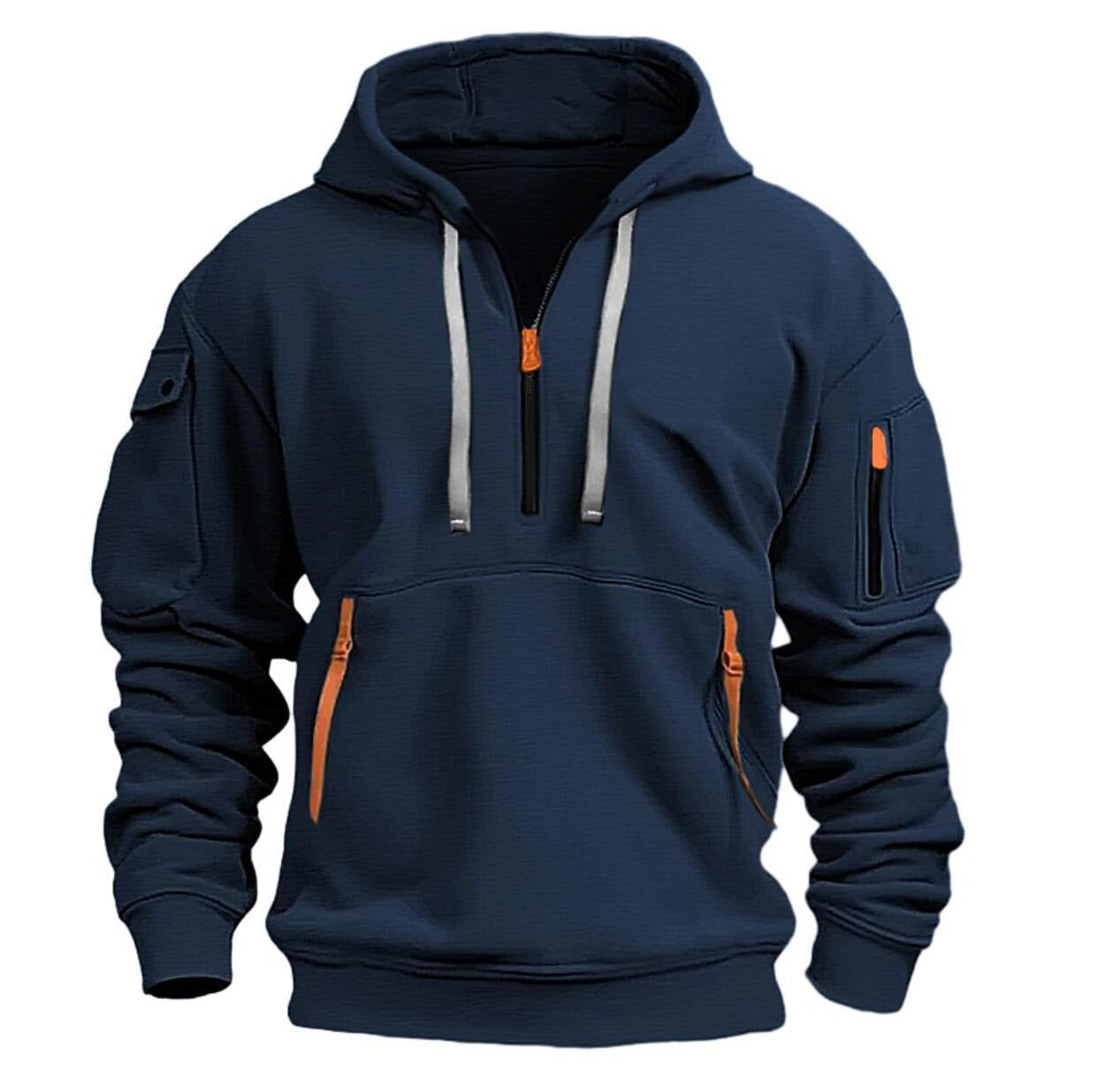 UrbanEase™ Plus-Size Dropped Shoulder Hooded Sweatshirt | Unisex Pullover