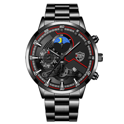 LUXORIS™ Elite Chrono – Business & Casual Quartz Wristwatch