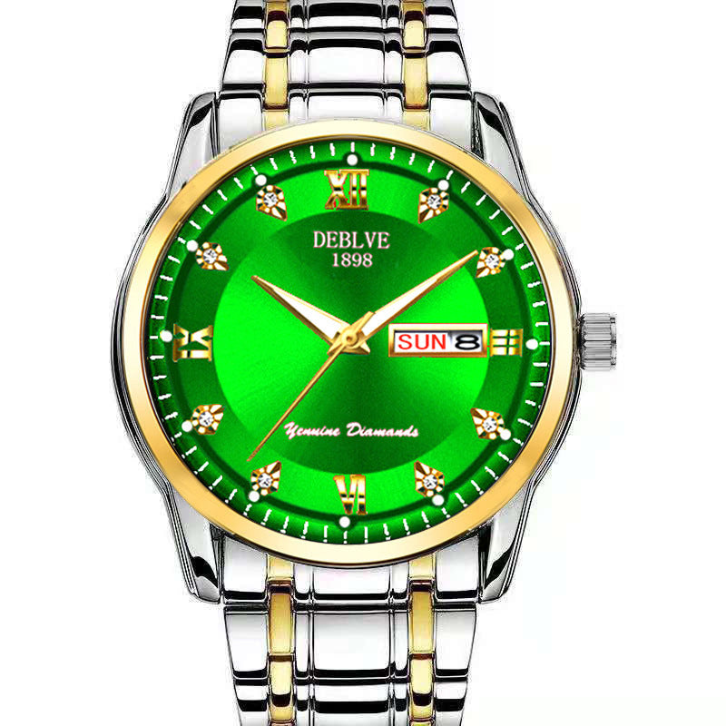 Galactic Dual Calendar Men's Waterproof Luminous Watch