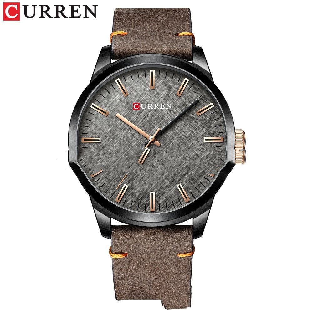 Timeless Elegance: 8386 Round Waterproof Men's Watch