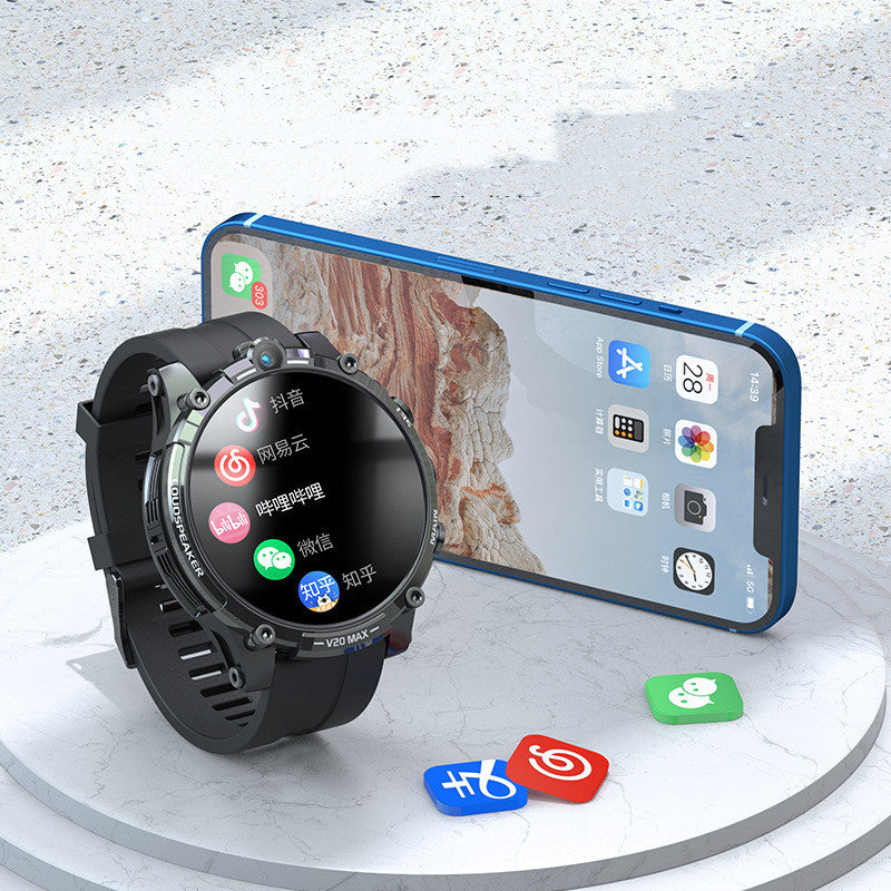 Android V20 Dual Camera 4 128G Multi-function Sports Watch For Online Games