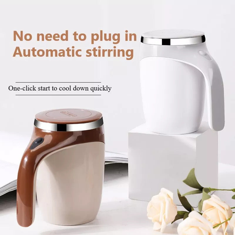 AutoMix™ Rechargeable Self-Stirring Coffee Cup – The Ultimate Lazy Mug!