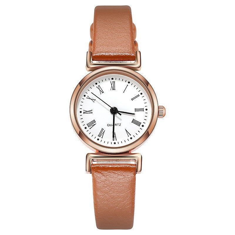 Elegance™ Roman Numeral Quartz Watch – Timeless Grace for Women