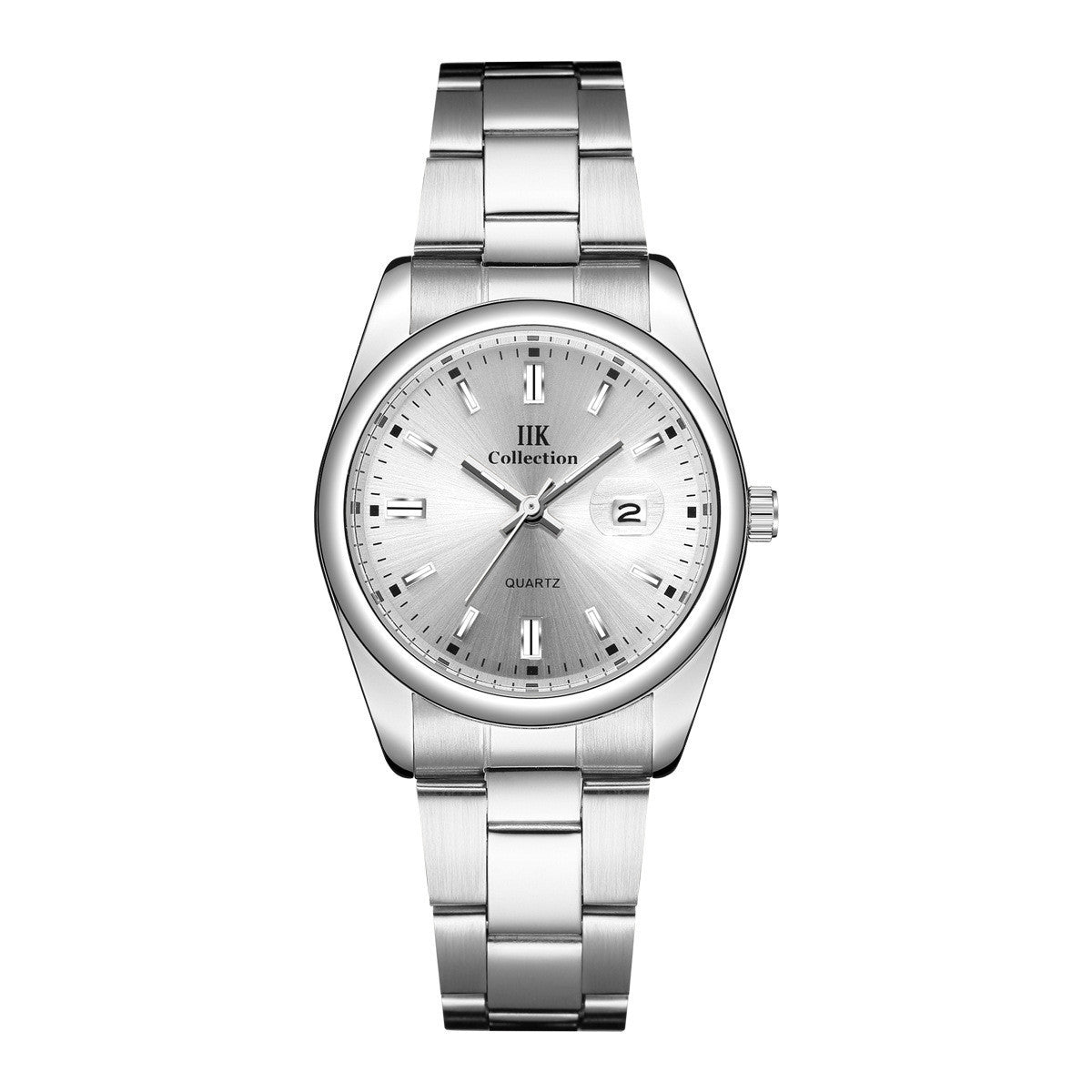 Quartz Calendar Waterproof Steel Strap Women's Watch