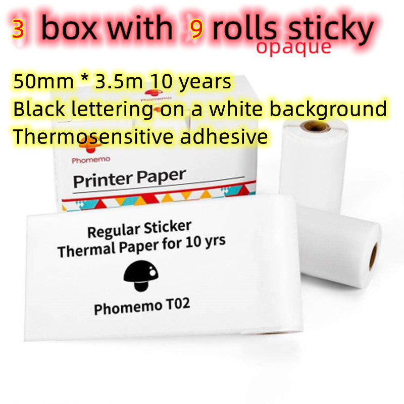 Phomemo™ T02 Mini Thermal Printer – Portable Bluetooth Label & Photo Printer