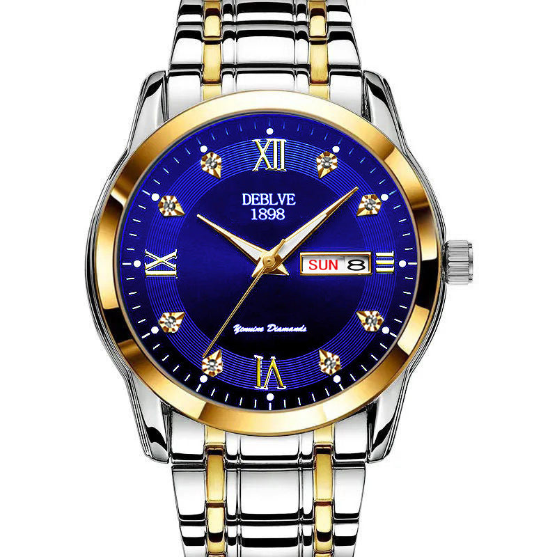 Galactic Dual Calendar Men's Waterproof Luminous Watch